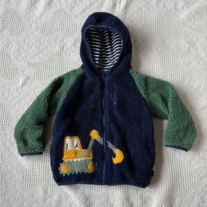 Jojo Maman Bebe Sherpa Boys Hooded Jacket 2-3 years